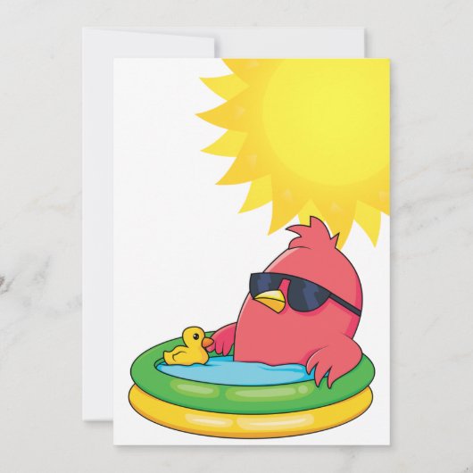 Splashing Birthday Bash-uitnodiging Kaart (Achterkant)