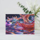 Splashing Color Liquids Bedankkaart (Staand voorkant)