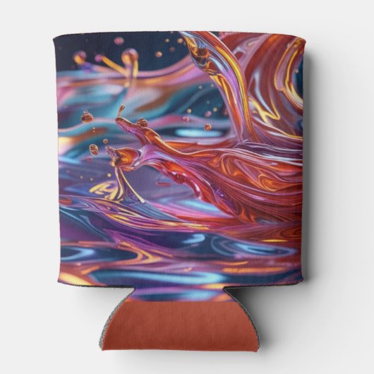 Splashing Color Liquids Blikjeskoeler (Achterkant)