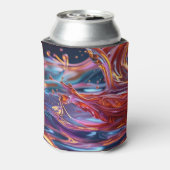 Splashing Color Liquids Blikjeskoeler (Blikje Achterkant)