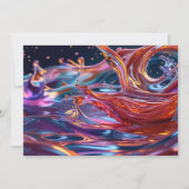 Splashing Color Liquids Kaart (Voorkant)