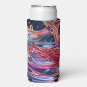 Splashing Color Liquids Seltzer Blikjeskoeler (Seltzer Voorkant)