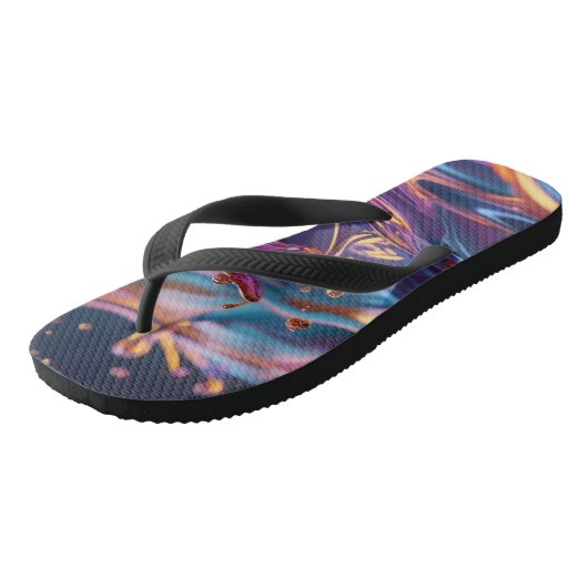 Splashing Color Liquids Teenslippers (Schuin)