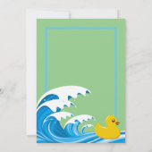 Splashing Duck 2e verjaardag Kaart (Achterkant)