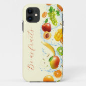 Splashing fruit verticale iPhone Case (Achterkant)