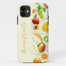 Splashing fruit verticale iPhone Case