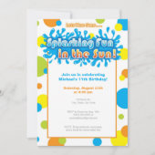 Splashing Fun in de zon Kaart (Voorkant)