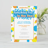 Splashing Fun in de zon Kaart (Staand voorkant)