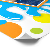 Splashing Fun in Sun Birthday Photo Banner Poster (Hoek)