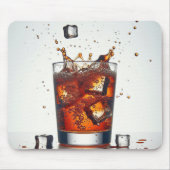 Splashing Ice Cubes in Whiskey Muismat (Voorkant)