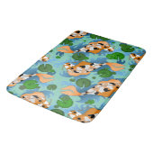 Splashing Koi Fish and Pond Lily Custom Badmat (Gekanteld)