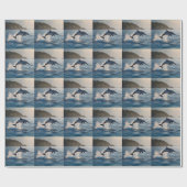 Splashing Leaping Dolphin: een dans van vreugde in Cadeaupapier (Vlak)