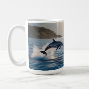 Splashing Leaping Dolphin: een dans van vreugde in Koffiemok