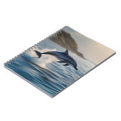 Splashing Leaping Dolphin: een dans van vreugde in Notitieboek (Linkerzijde)