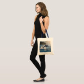 Splashing Leaping Dolphin: een dans van vreugde in Tote Bag (Voorkant (model))