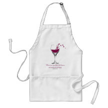 Splashing Merlot Apron