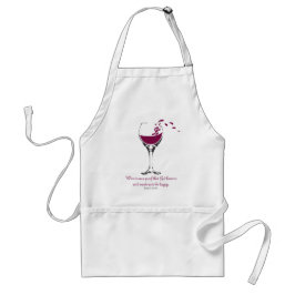 Splashing Merlot Apron Standaard Schort