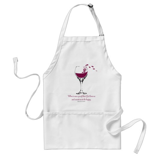 Splashing Merlot Apron Standaard Schort (Voorkant)