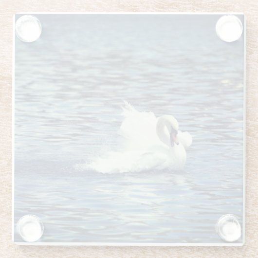 Splashing Onderzetter van zwamglas Glazen Onderzetter (Achterkant)