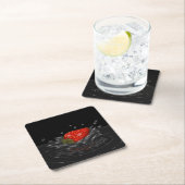 Splashing strawberry kartonnen onderzetters (Insitu)