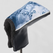 Splashing water met bellen Putter Golf Head Cove Golfheadcover (3/4 voorkant)