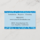 Splashingwaterpool of Jacuzzi Visitekaartje (Achterkant)