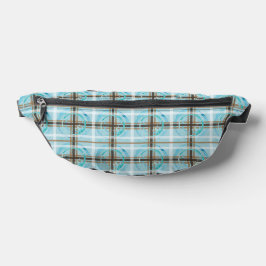 SplashPlaid Bruin Fanny Pack Heuptasje