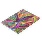 Splashy abstract art, bright cheery, modern notitieboek (Linkerzijde)