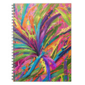 Splashy abstract art, bright cheery, modern notitieboek (Voorkant)