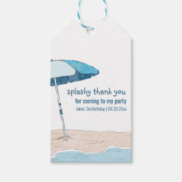 Splashy Dank je zomervakantie die je leek Cadeaulabel
