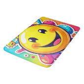 Splashy Happy Emoji Fun Badmat (Gekanteld)