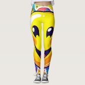 Splashy Happy Emoji Fun Leggings (Voorkant)