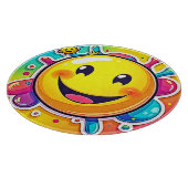 Splashy Happy Emoji Fun Snijplank (Hoek)