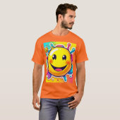 Splashy Happy Emoji Fun T-shirt (Voorkant volledig)