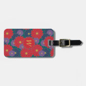 Splashy Herfst Bloemen Bagagelabel (Voorkant horizontaal)