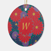 Splashy Herfst Bloemen Ornament (Links)