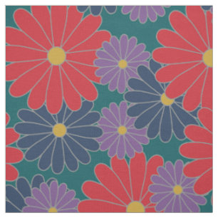 Splashy Herfst Bloemen Stof