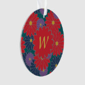 Splashy Herfst Floral Acrylhoudend Ornament (voorkant)