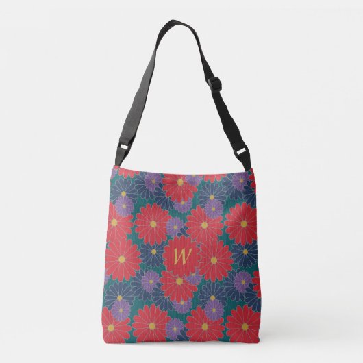 Splashy Herfst Floral All-Over-Print Tas (Achterkant)