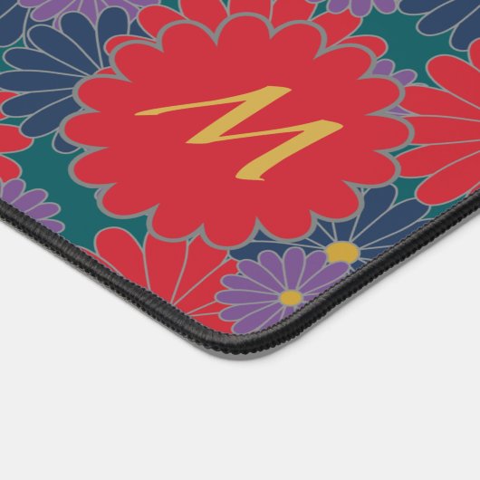 Splashy Herfst Floral Bureaumat (Hoek)