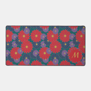 Splashy Herfst Floral Bureaumat