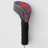 Splashy Herfst Floral driver Hoesje Golfheadcover (Schuin)