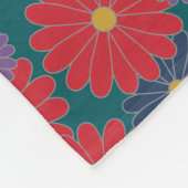 Splashy Herfst Floral Fleece Blanket Deken (Hoek)