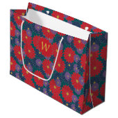 Splashy Herfst Floral Gift Bag Groot Cadeauzakje (Voorkant Gekanteld)