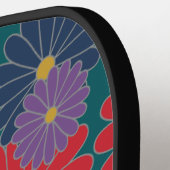 Splashy Herfst Floral Pickleball Paddle (Links Detail)