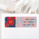 Splashy Herfst Floral Return Address Label (Insitu)