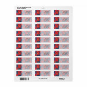 Splashy Herfst Floral Return Address Label (Full Sheet)