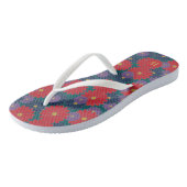 Splashy Herfst Floral Teenslippers (Schuin)