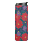Splashy Herfst Floral Thermal Tumbler Thermosbeker (Gedraaid links)