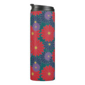 Splashy Herfst Floral Thermal Tumbler Thermosbeker (Geroteerd rechts)